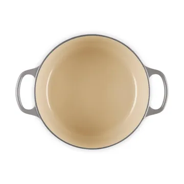 Le Creuset Signature gjutjärn rund gryta - Flint, 4,2 L - Le Creuset