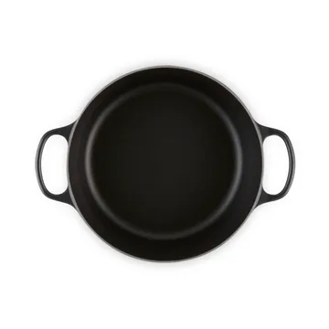 Le Creuset Signature gjutjärn rund gryta - Matte Black, 6,7 L - Le Creuset