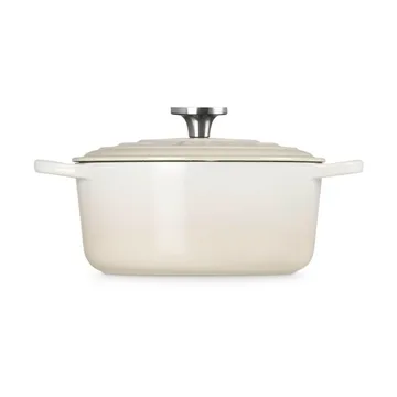 Le Creuset Signature gjutjärn rund gryta - Meringue, 4,2 L - Le Creuset