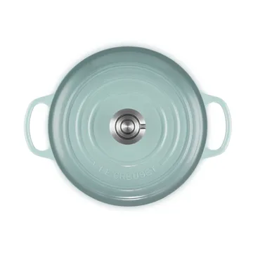 Le Creuset Signature gjutjärn rund gryta - Sea Salt, 4,2 L - Le Creuset