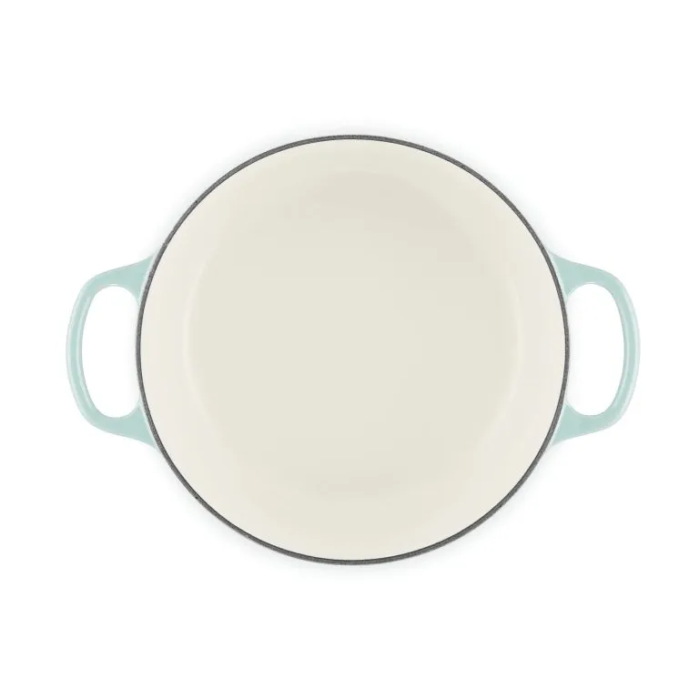 Le Creuset Signature gjutjärn rund gryta, Sea Salt, 4,2 L Le Creuset