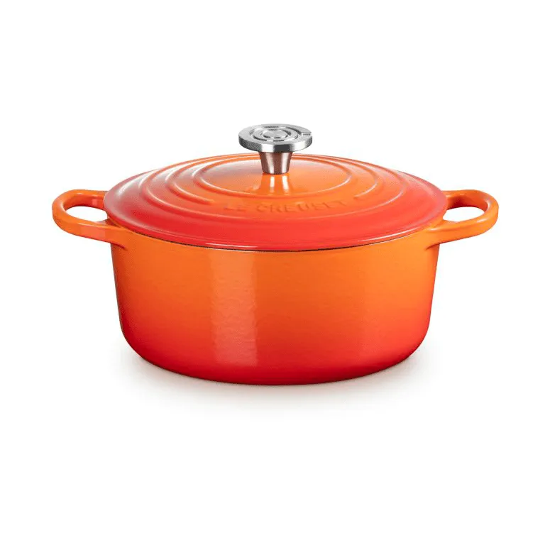 Le Creuset Signature gjutjärn rund gryta, Volcanic, 4,2 L Le Creuset