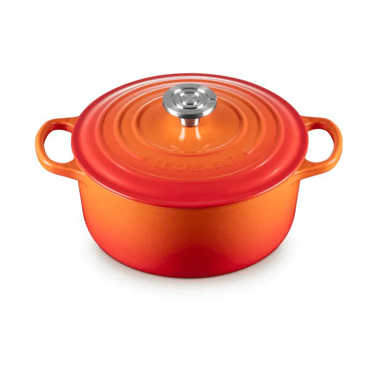 Le Creuset Signature gjutjärn rund gryta, Volcanic, 4,2 L Le Creuset