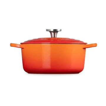 Le Creuset Signature gjutjärn rund gryta - Volcanic, 4,2 L - Le Creuset