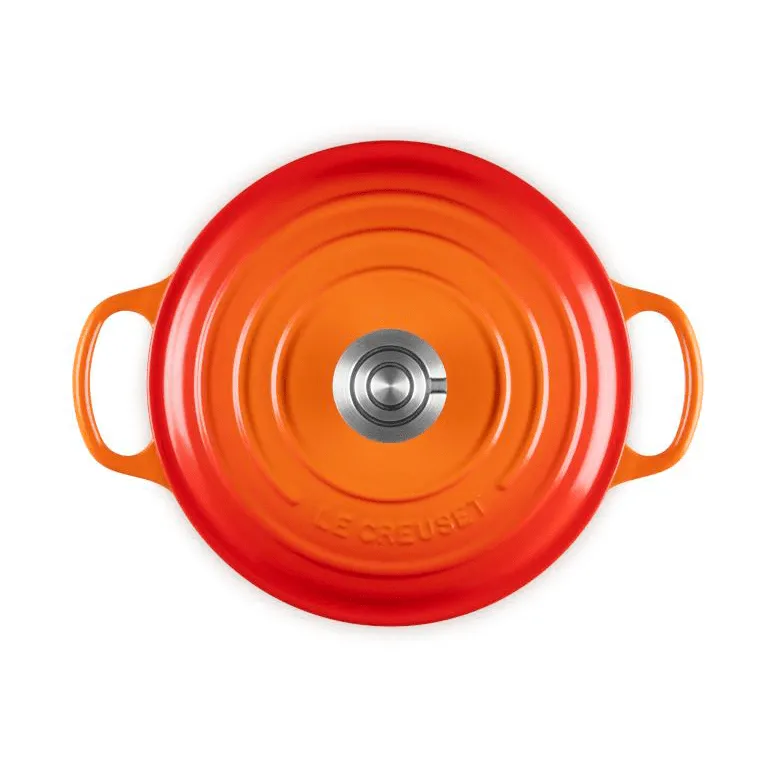 Le Creuset Signature gjutjärn rund gryta, Volcanic, 4,2 L Le Creuset