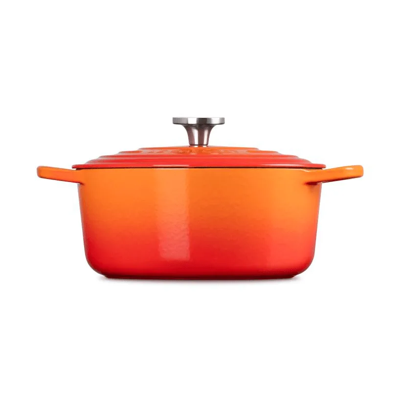 Le Creuset Signature gjutjärn rund gryta, Volcanic, 5,3 L Le Creuset