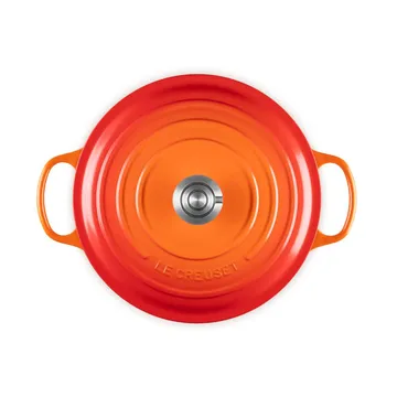 Le Creuset Signature gjutjärn rund gryta - Volcanic, 6,7 L - Le Creuset
