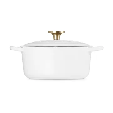 Le Creuset Signature gjutjärn rund gryta - White, 4,2 L - Le Creuset
