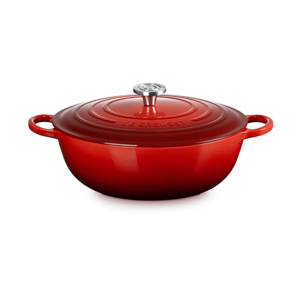 Le Creuset Signature gjutjärn stekgryta, Cerise, 7 L Le Creuset
