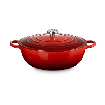 Le Creuset Signature gjutjärn stekgryta - Cerise, 7 L - Le Creuset
