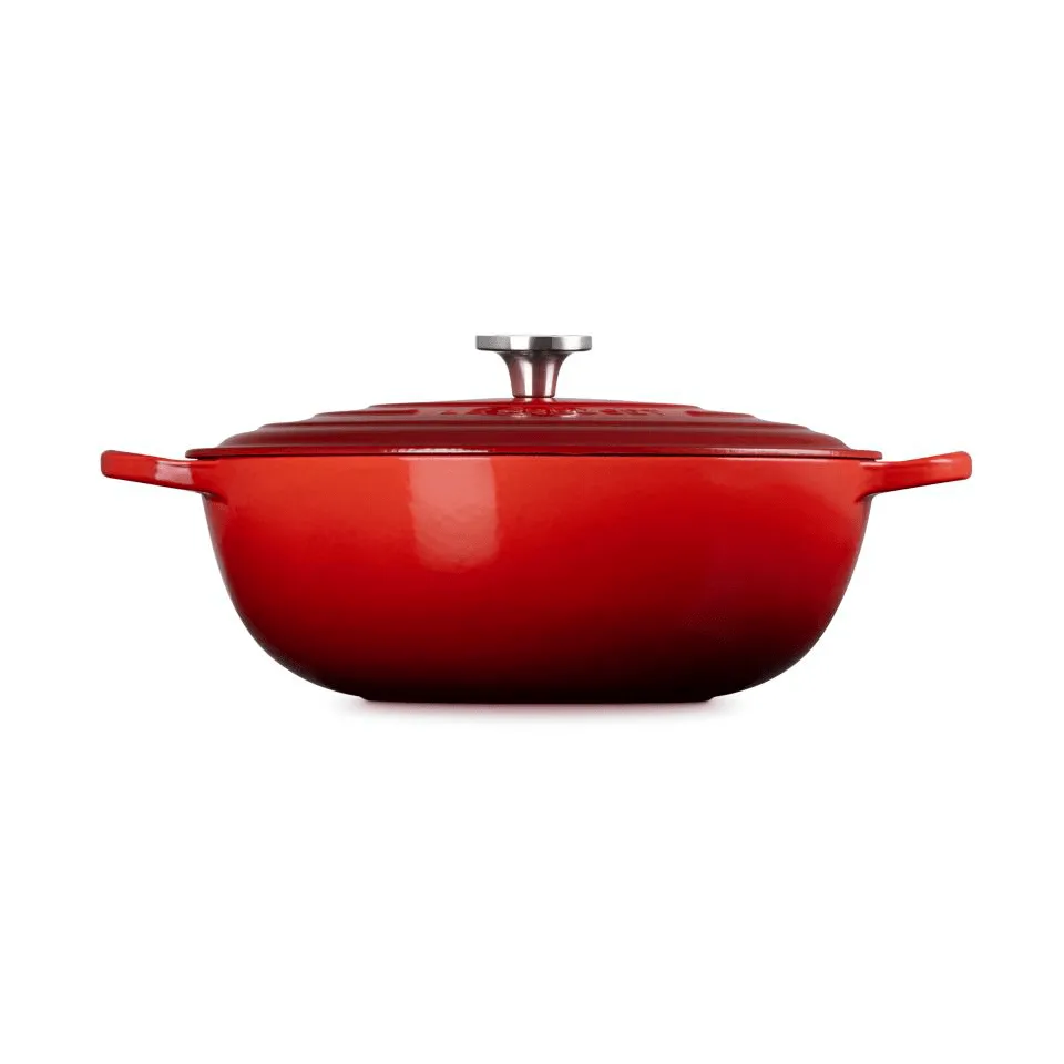Le Creuset Signature gjutjärn stekgryta, Cerise, 7 L Le Creuset