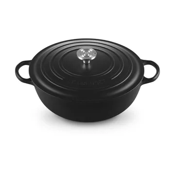 Le Creuset Signature gjutjärn stekgryta - Matte Black, 7 L - Le Creuset