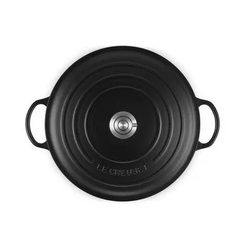Le Creuset Signature gjutjärn stekgryta - Matte Black, 7 L - Le Creuset