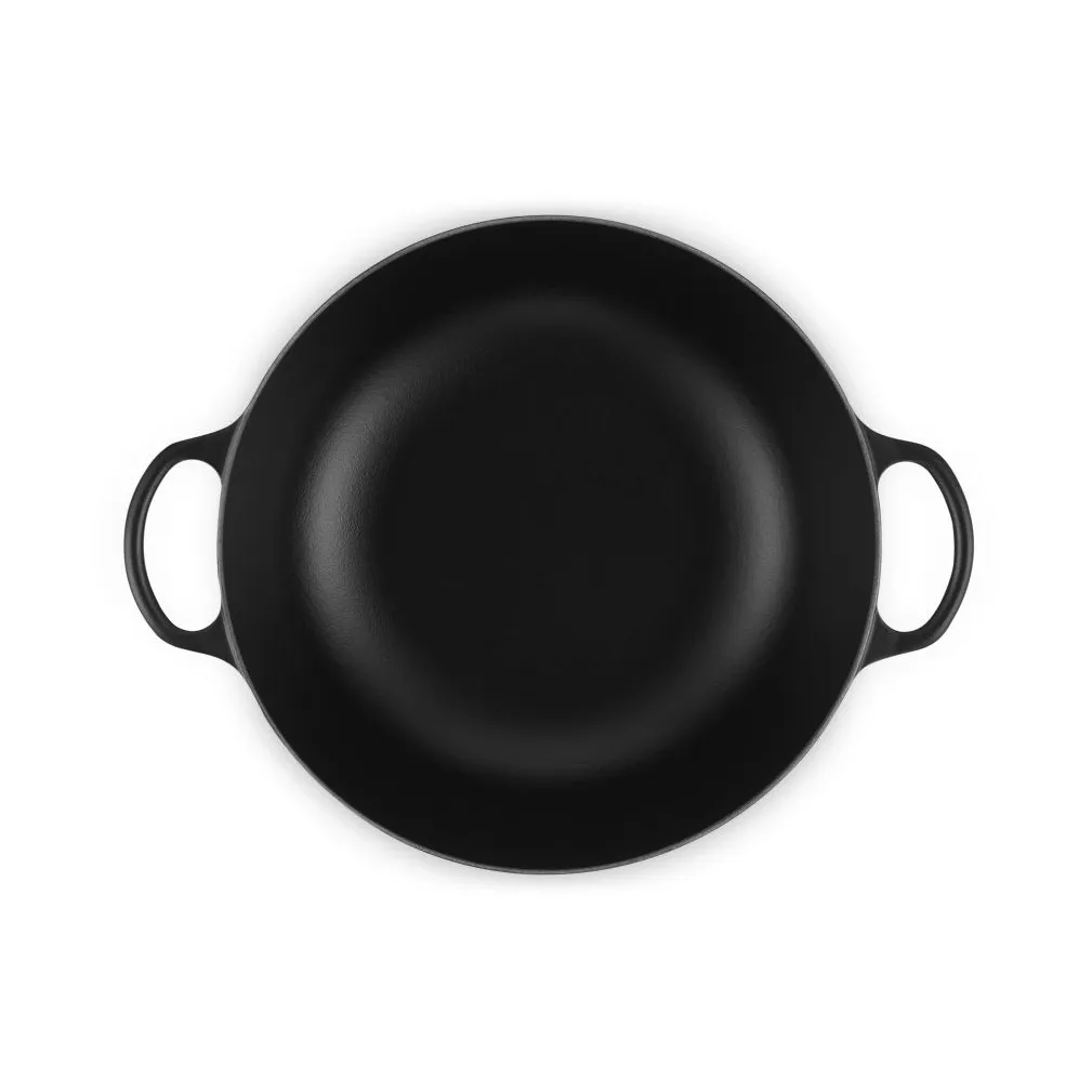 Le Creuset Signature gjutjärn stekgryta, Matte Black, 7 L Le Creuset