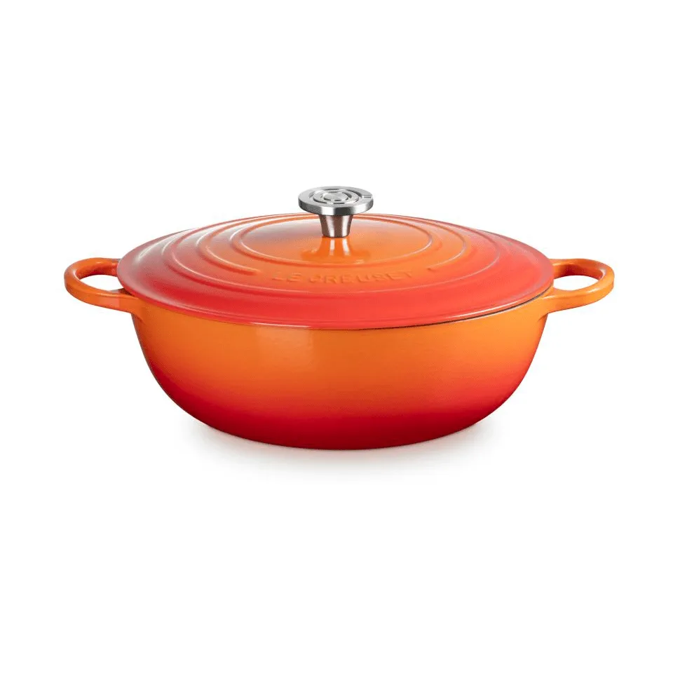Le Creuset Signature gjutjärn stekgryta, Volcanic, 7 L Le Creuset