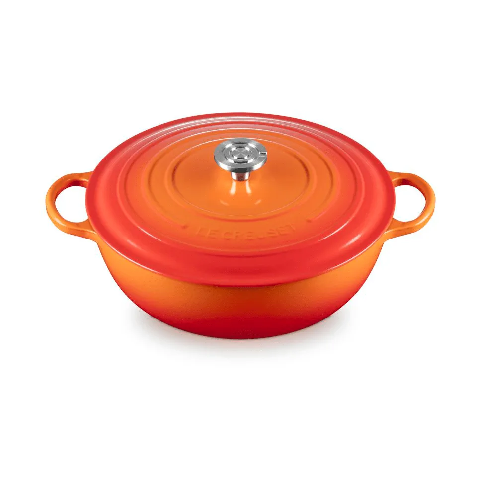 Le Creuset Signature gjutjärn stekgryta, Volcanic, 7 L Le Creuset