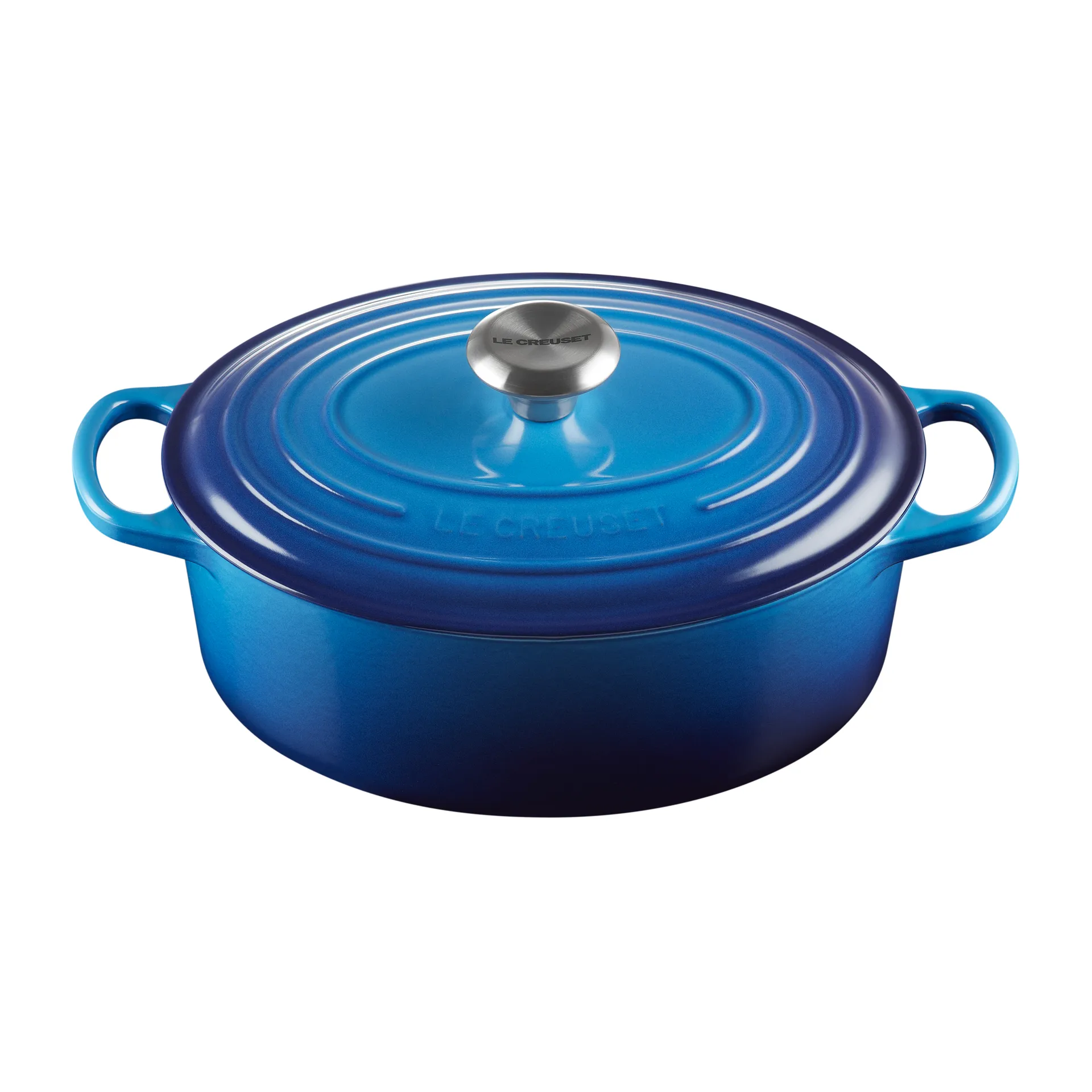 Le Creuset Signature oval gryta 4,1 l, Azure blue Le Creuset