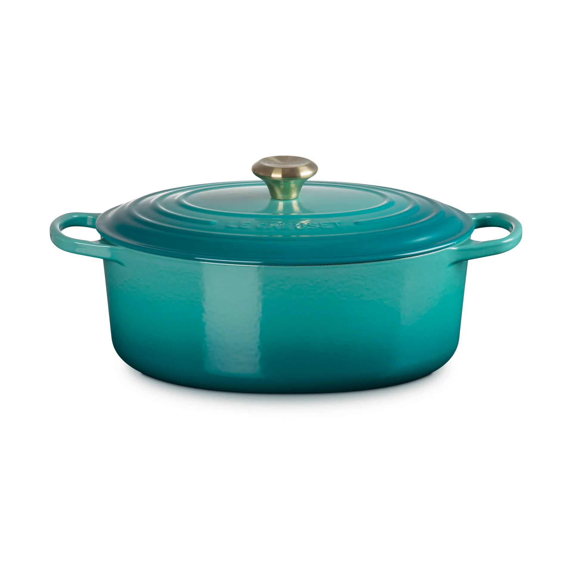 Le Creuset Signature oval gryta 6,3 l, Bleu Riviera Le Creuset