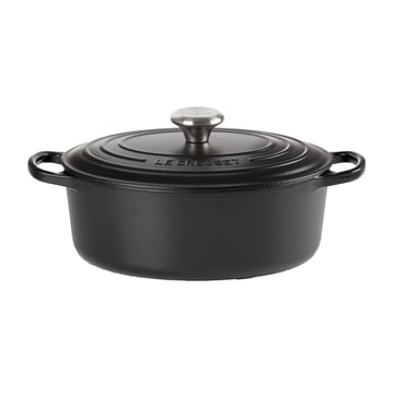 Le Creuset Le Creuset Signature oval gryta 6,3 l Matte black