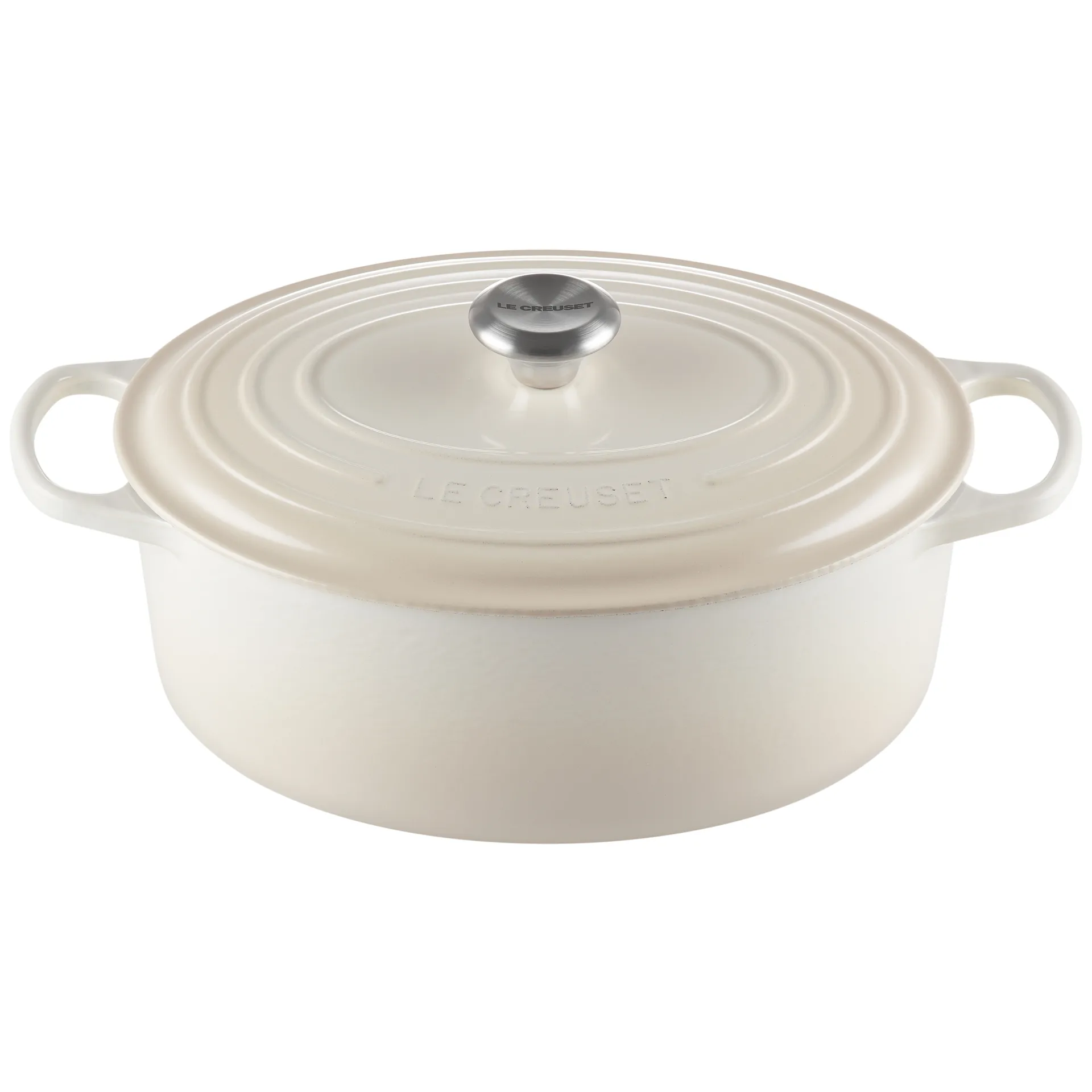 Le Creuset Signature oval gryta 6,3 l, Meringue Le Creuset