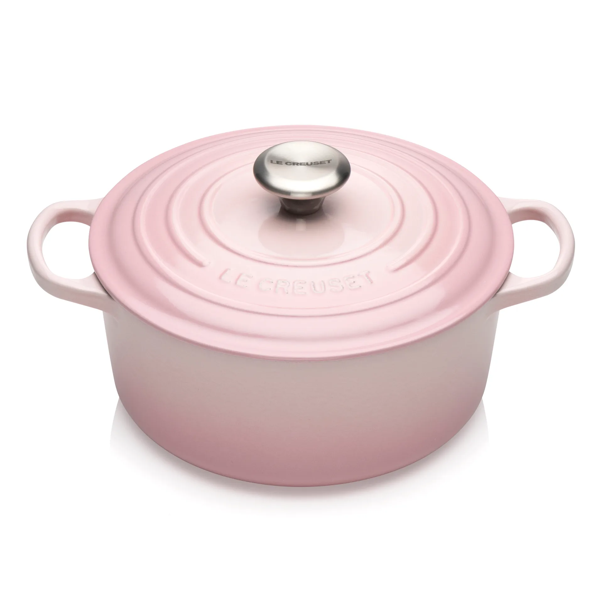 Le Creuset Signature rund gryta 4,2 l, Shell pink Le Creuset
