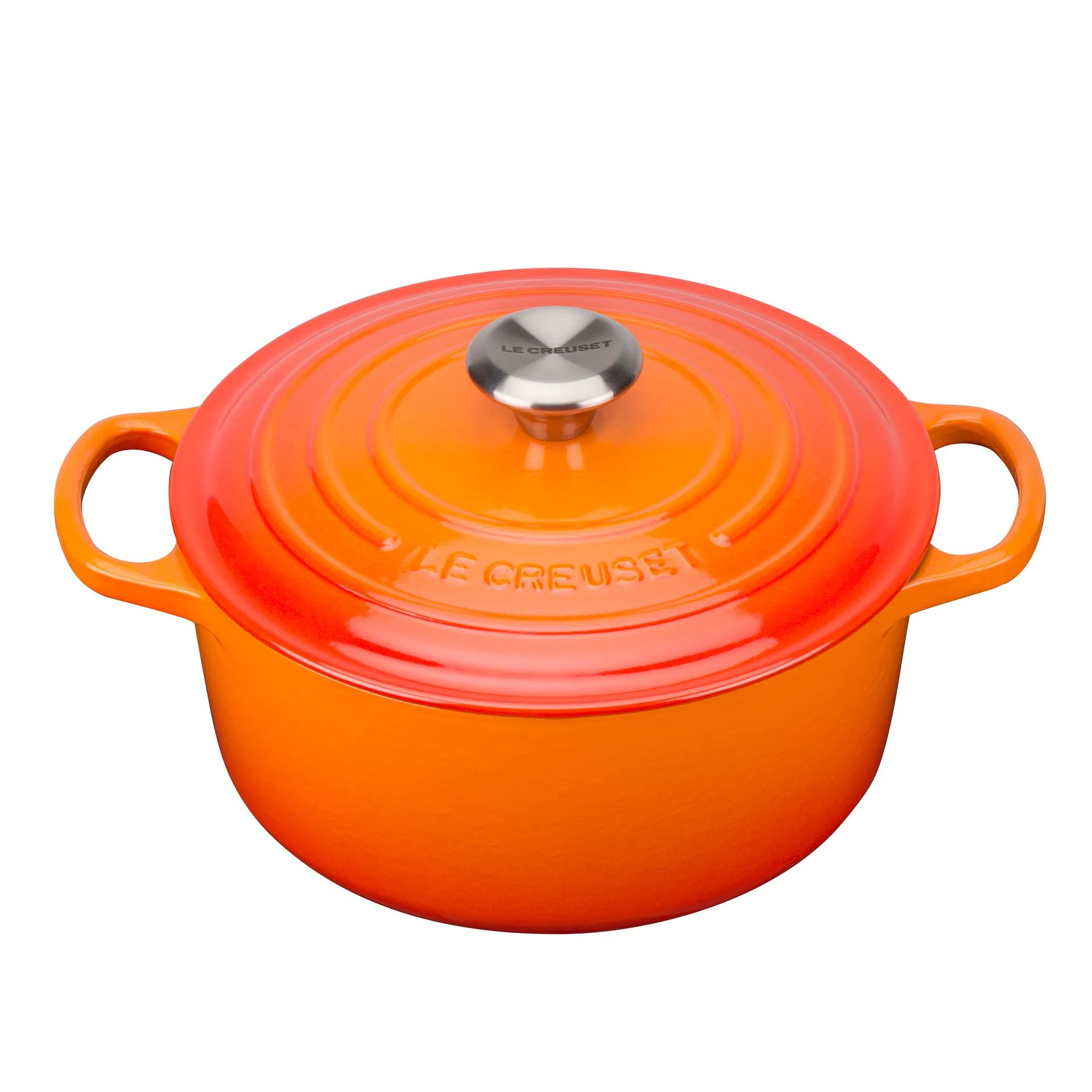 Le Creuset Signature rund gryta 4,2 l, Volcanic Le Creuset