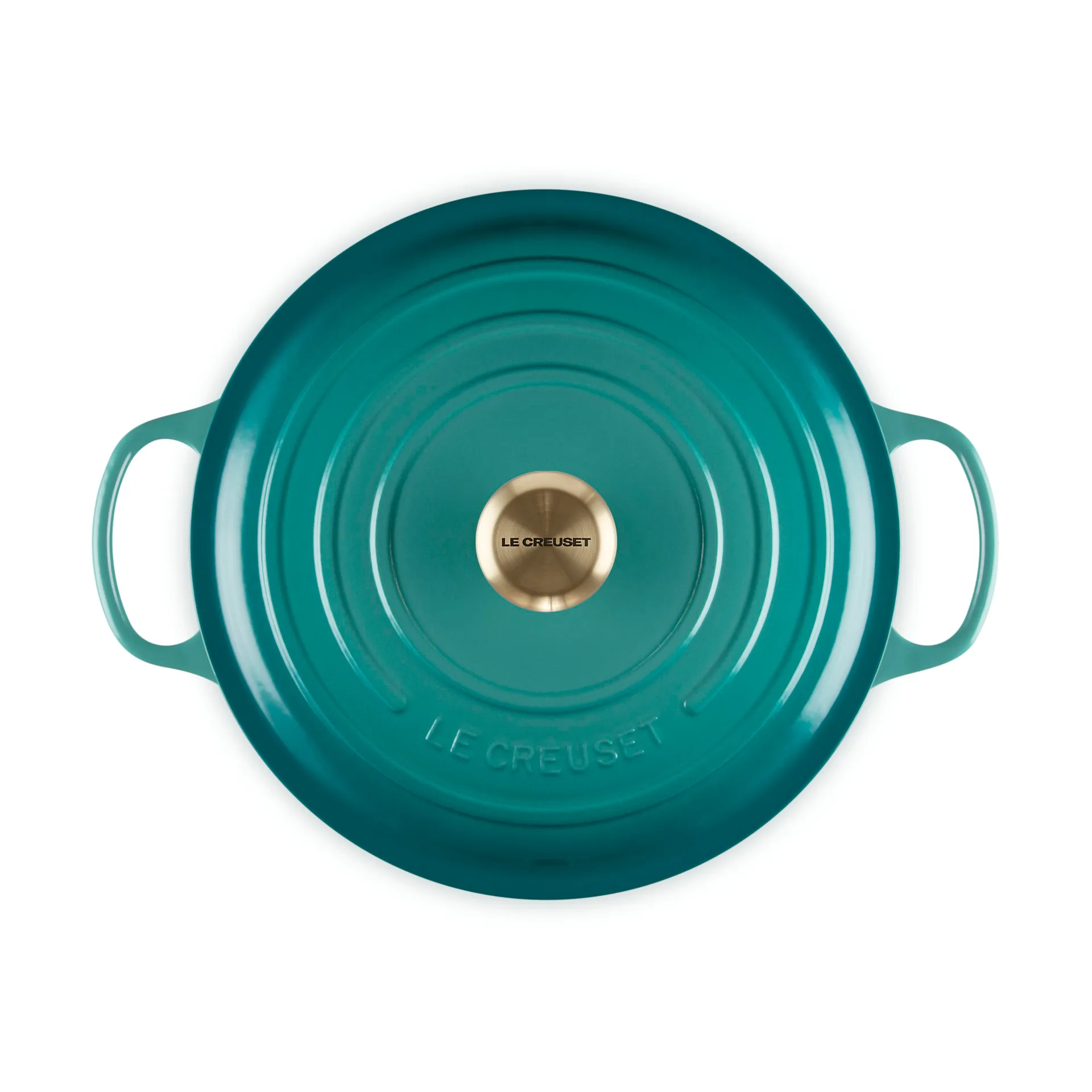 Le Creuset Signature rund gryta 6,7 l, Bleu Riviera Le Creuset