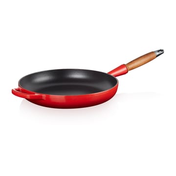 Le Creuset Signature stekpanna trähandtag 28 cm - Cerise - Le Creuset