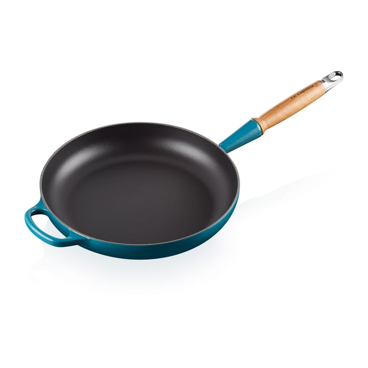 Le Creuset Signature stekpanna trähandtag 28 cm - Deep Teal - Le Creuset