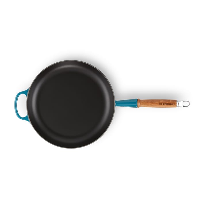 Le Creuset Signature stekpanna trähandtag 28 cm, Deep Teal Le Creuset