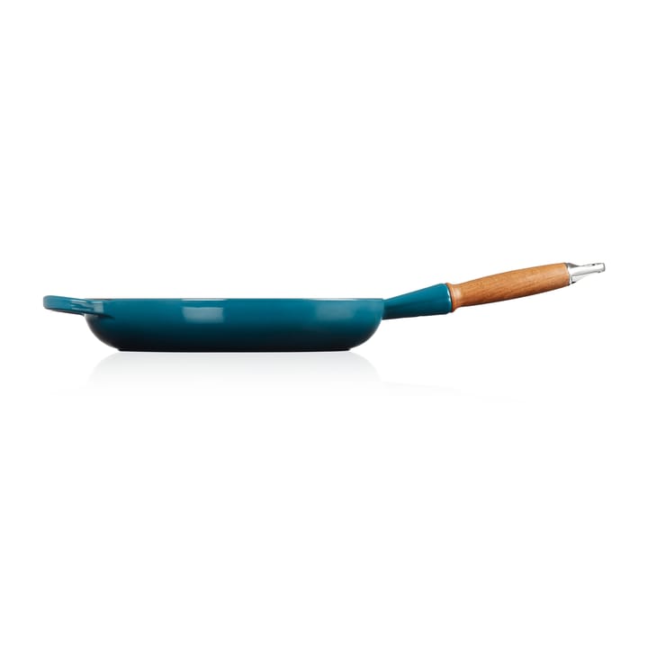 Le Creuset Signature stekpanna trähandtag 28 cm, Deep Teal Le Creuset