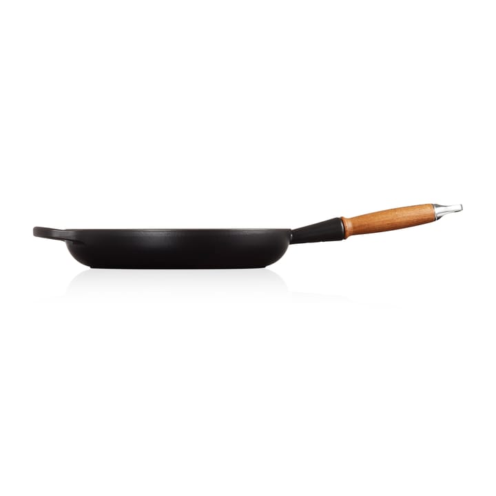 Le Creuset Signature stekpanna trähandtag 28 cm, Matte Black Le Creuset
