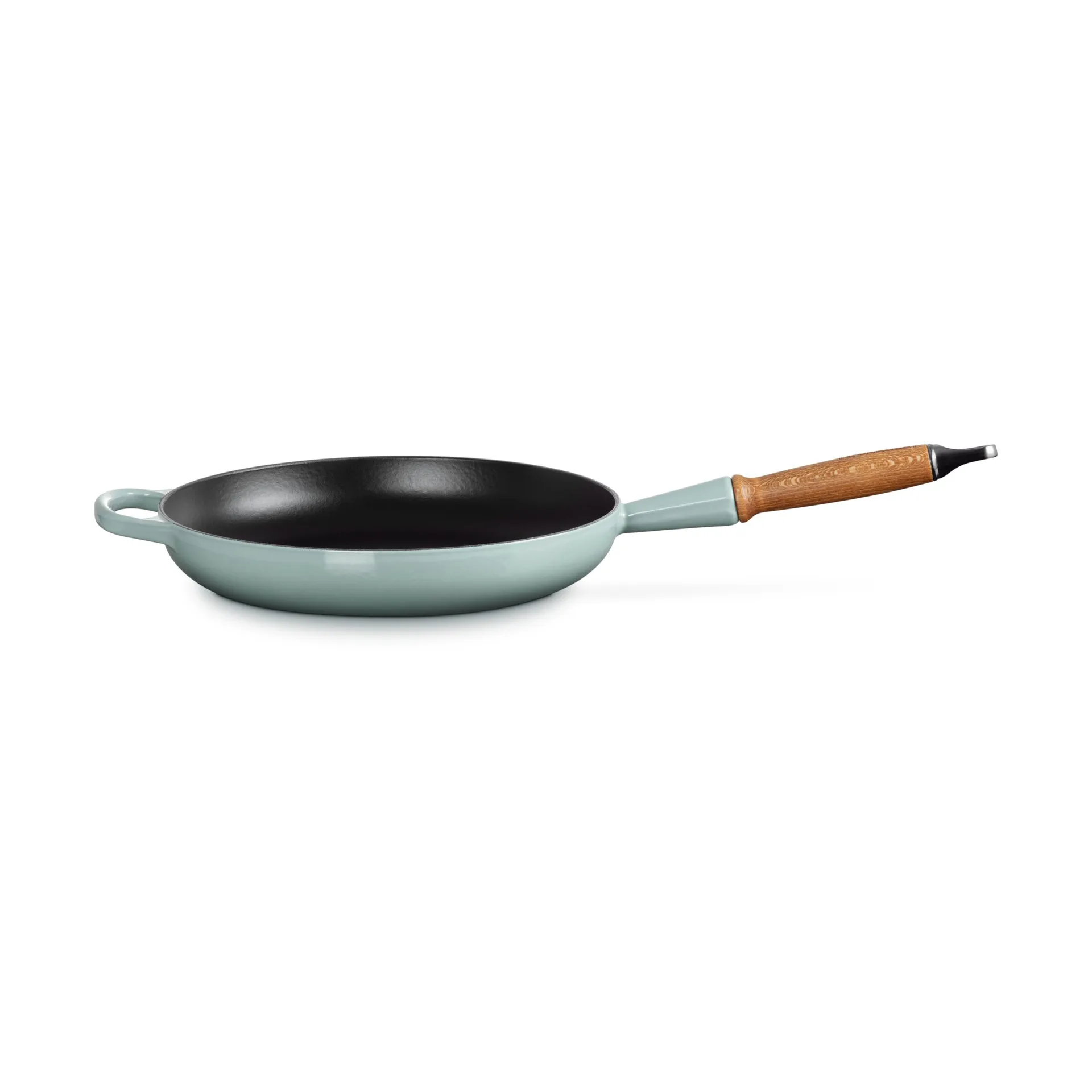 Le Creuset Signature stekpanna trähandtag 28 cm, Sea Salt Le Creuset