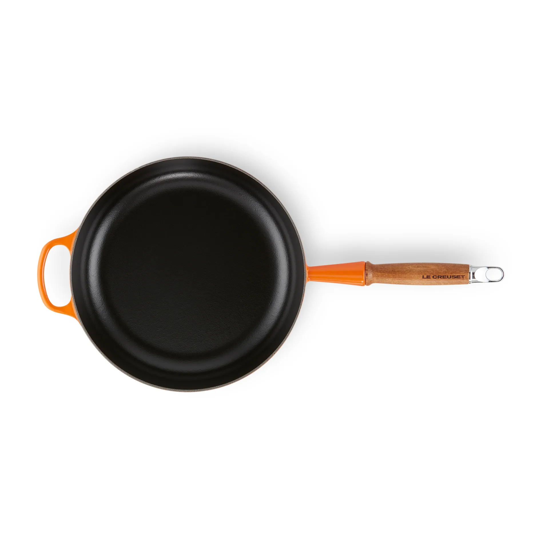 Le Creuset Signature traktörpanna trähandtag 28 cm, Flame Le Creuset