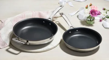 Le Creuset stekpanneset non stick - Rostfritt stål, 2 delar - Le Creuset