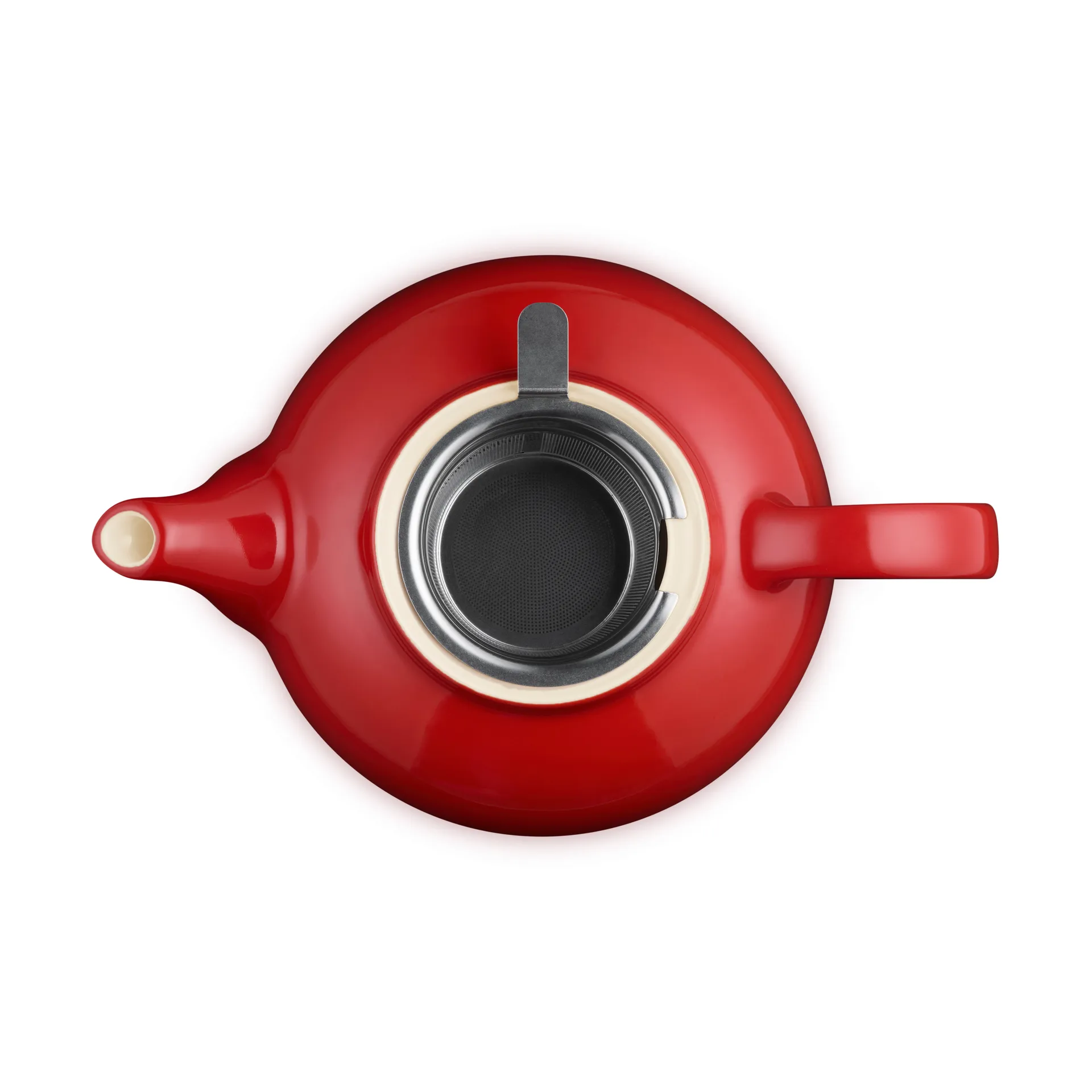 Le Creuset tekanna, Cerise, med sil, 1,3 L Le Creuset
