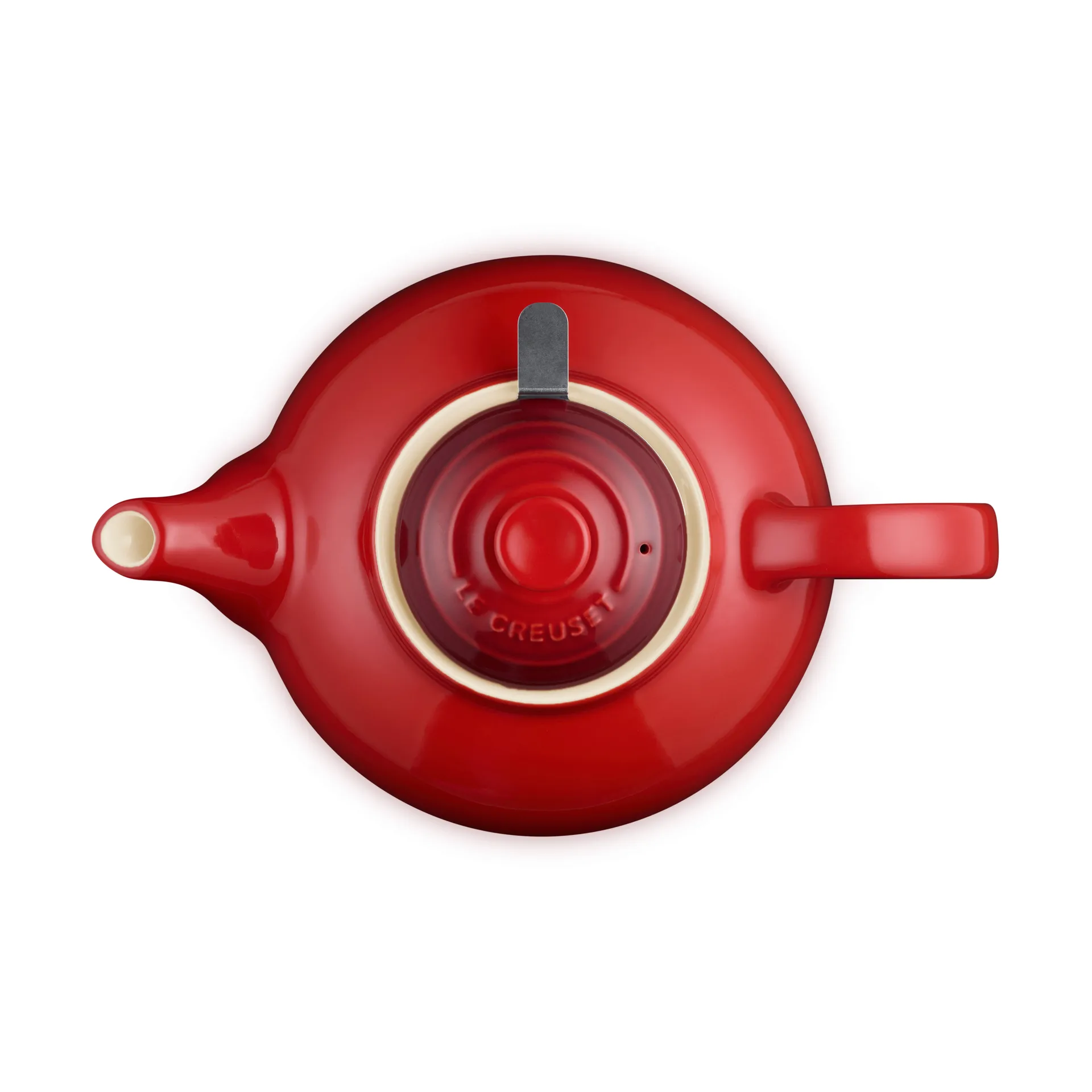 Le Creuset tekanna, Cerise, med sil, 1,3 L Le Creuset
