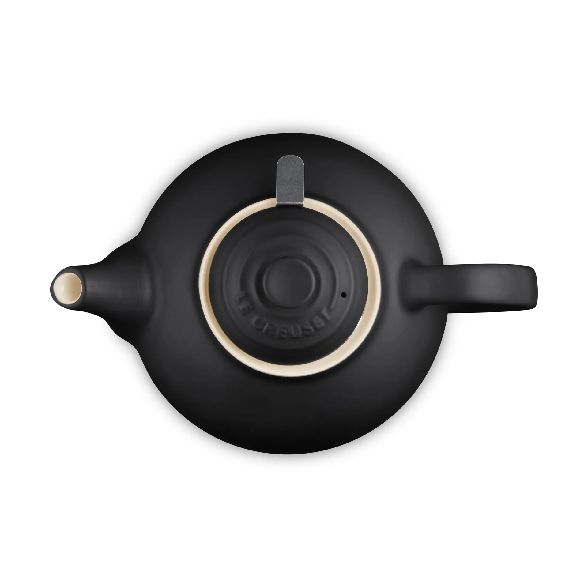 Le Creuset tekanna, Matte Black, med sil, 1,3 L Le Creuset