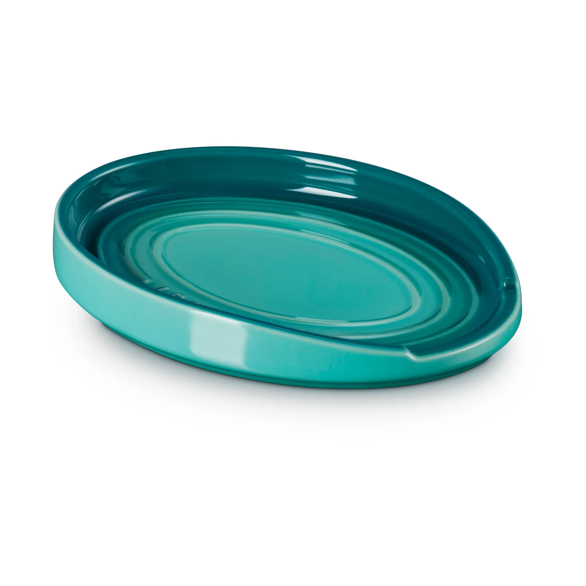 Oval hållare till grytsked, Bleu Riviera Le Creuset