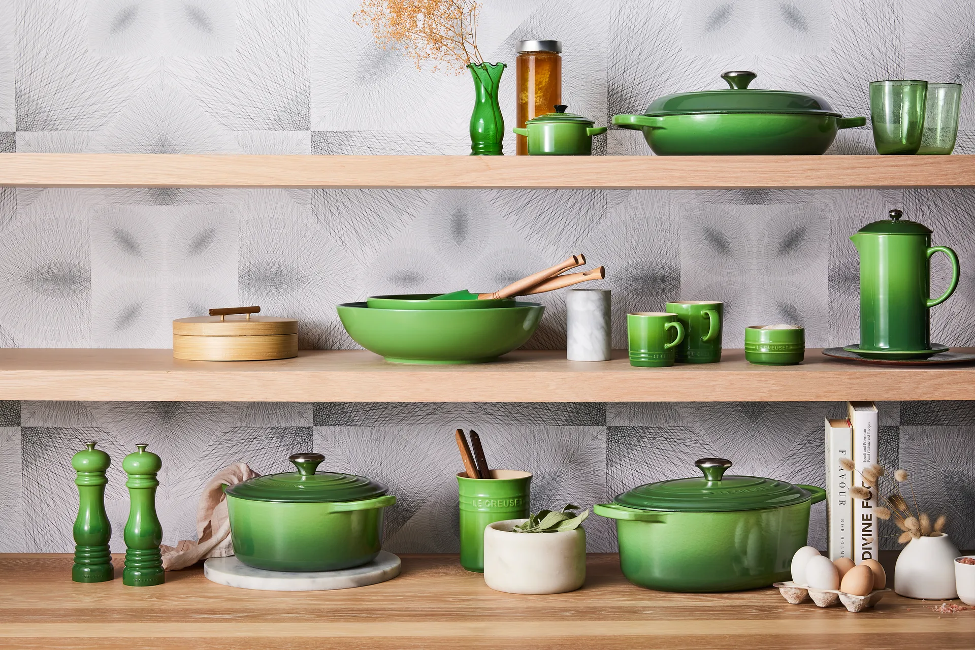 Signature buffétgryta 3,5 l, Bamboo Green Le Creuset