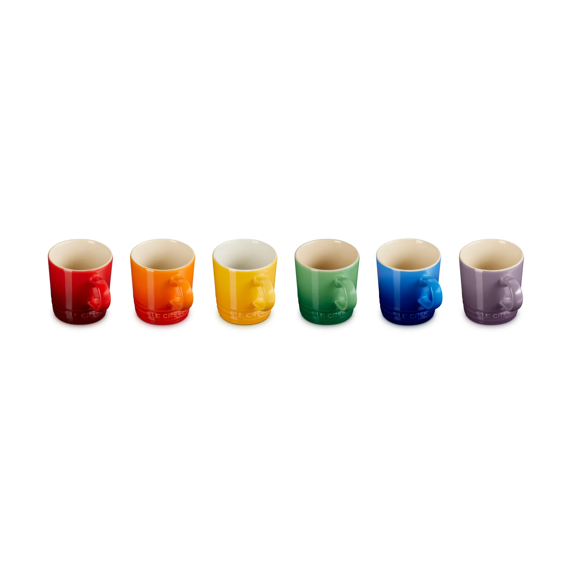 Signature stengods espressomugg 6-delar, Rainbow Le Creuset
