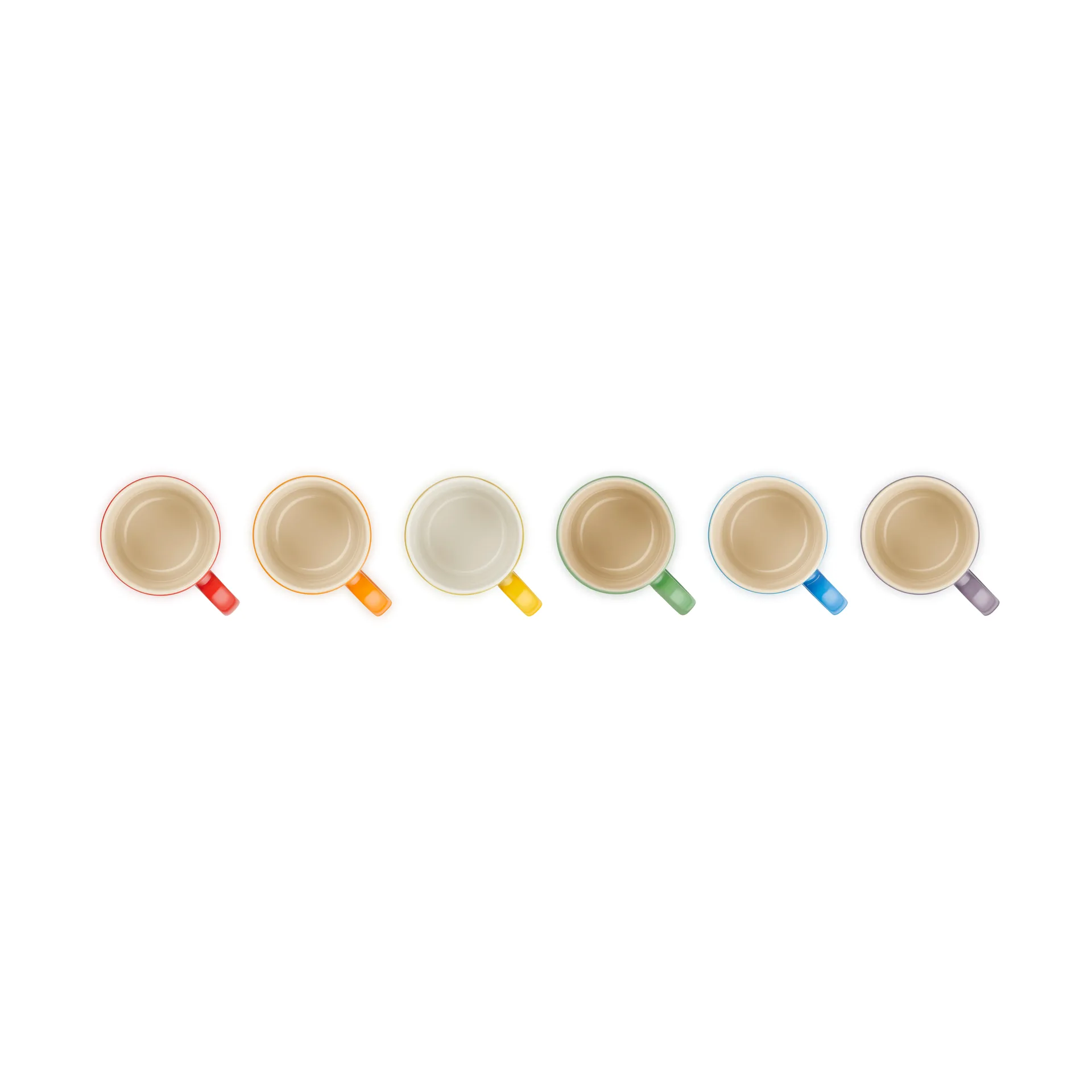Signature stengods espressomugg 6-delar, Rainbow Le Creuset