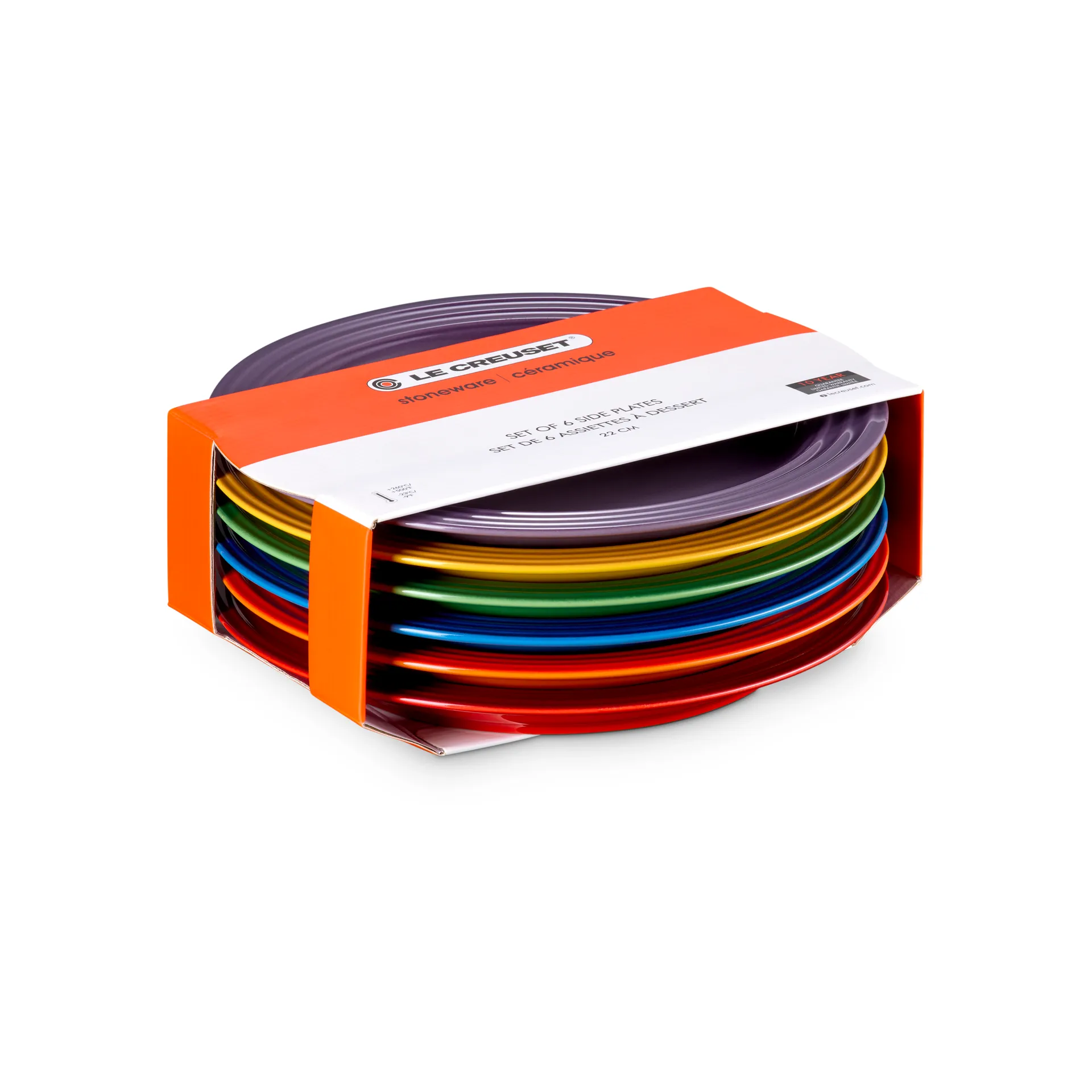 Signature stengods frukosttallrik 6-delar, Rainbow Le Creuset