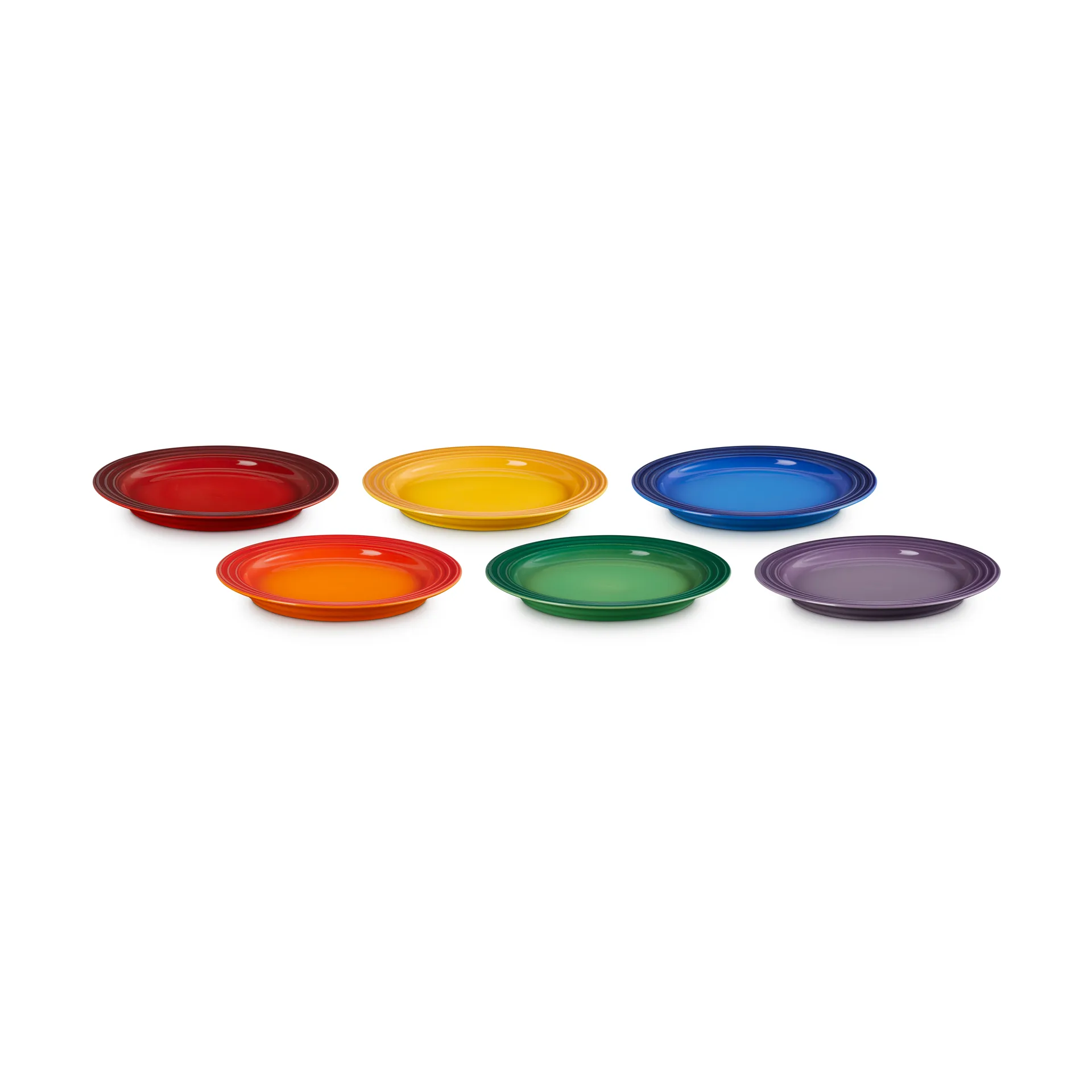 Signature stengods frukosttallrik 6-delar, Rainbow Le Creuset