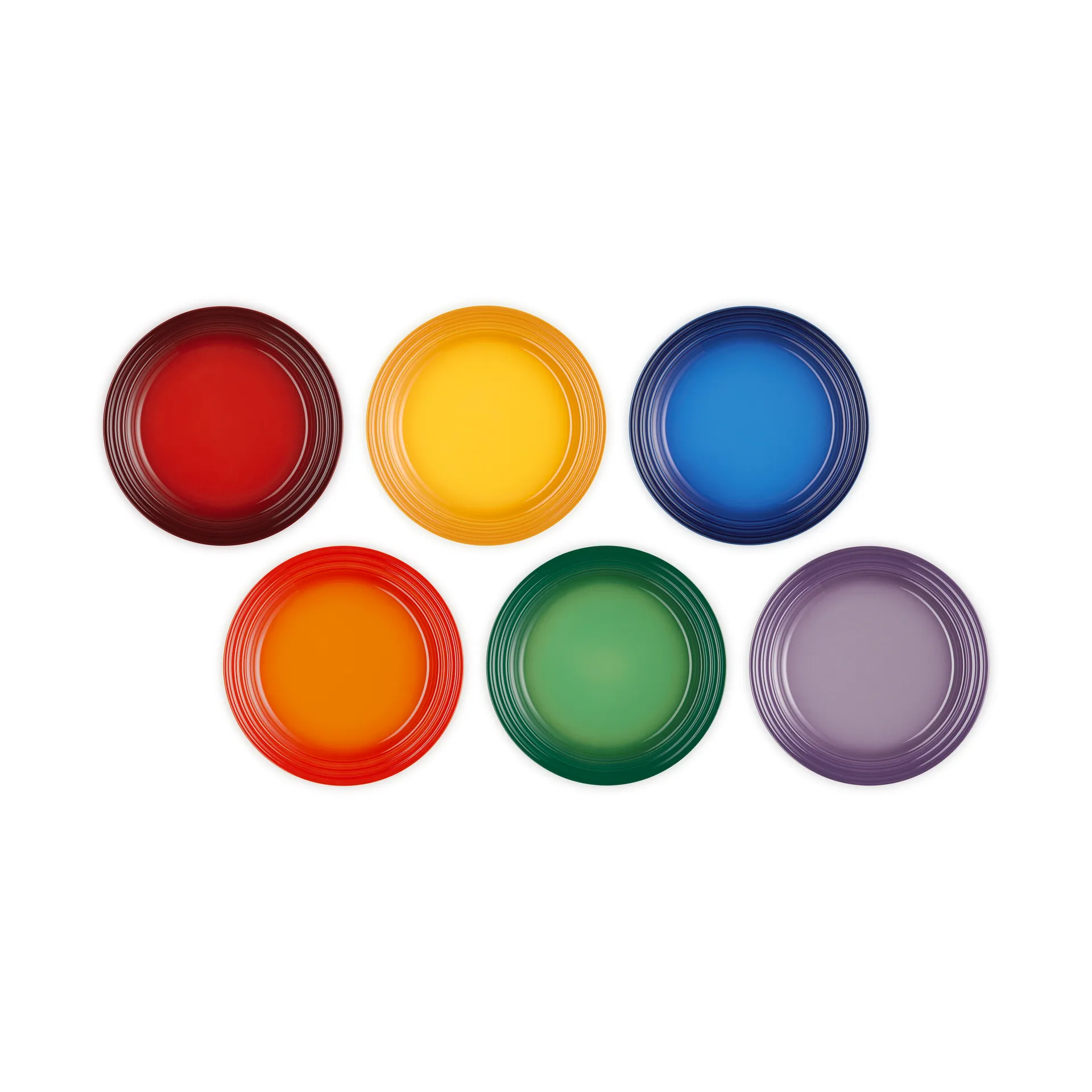 Signature stengods frukosttallrik 6-delar, Rainbow Le Creuset