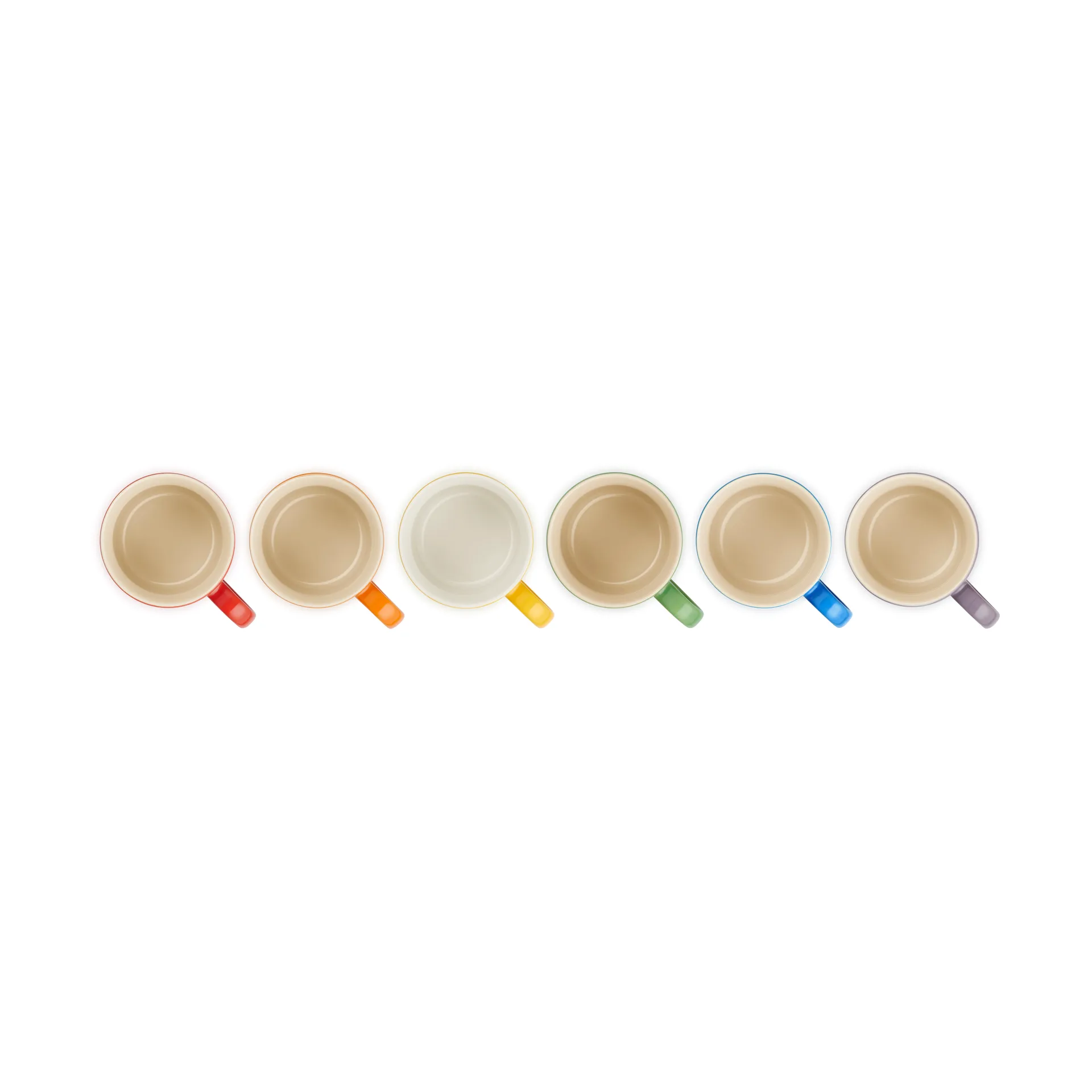 Signature stengods kaffemugg 6-delar, Rainbow Le Creuset