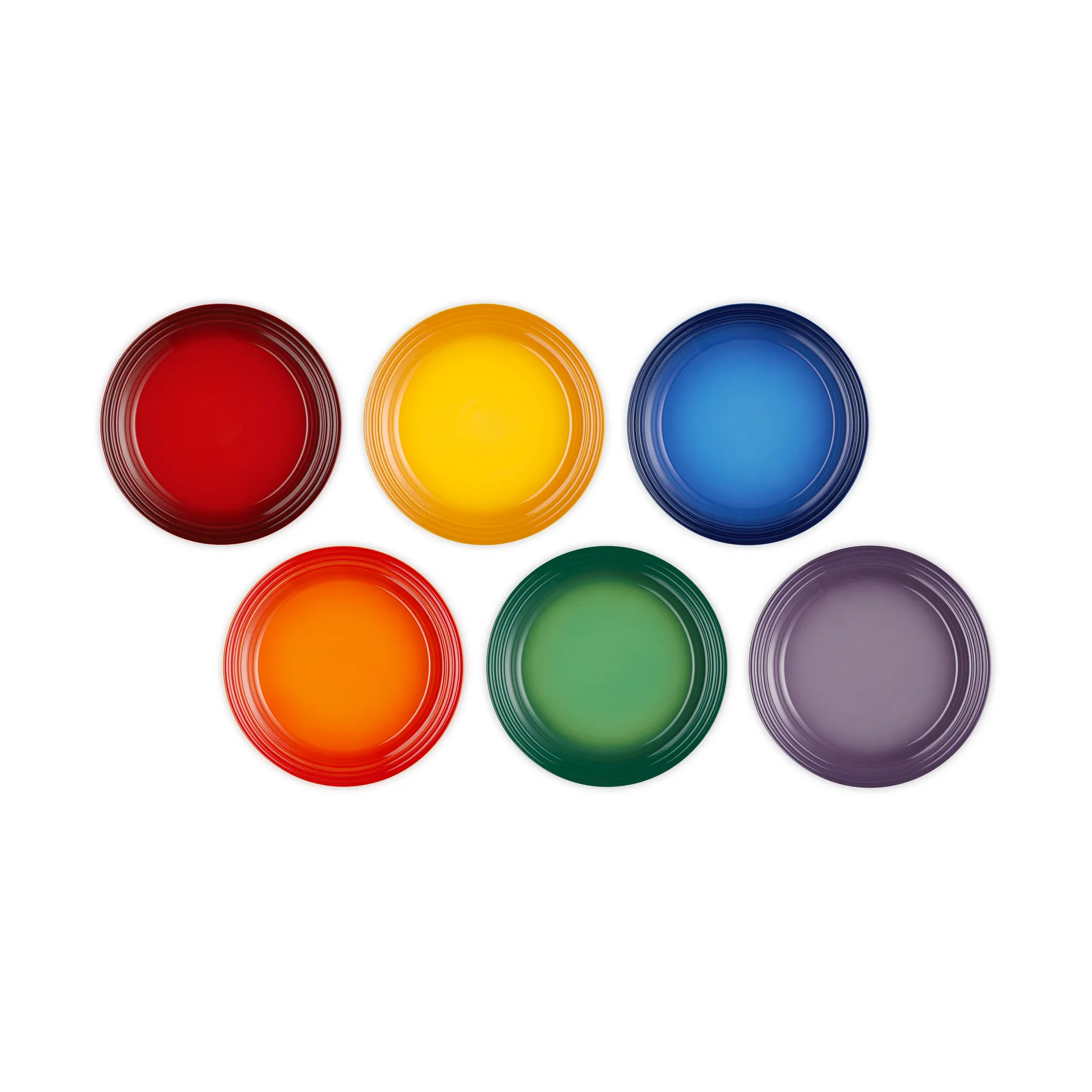 Signature stengods middagstallrik 6-delar, Rainbow Le Creuset