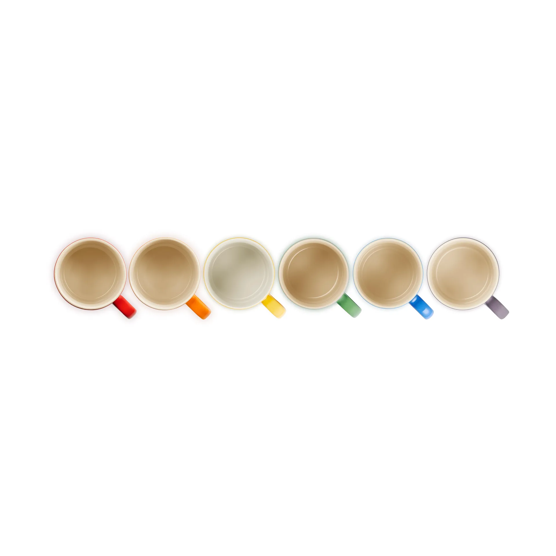 Signature stengods mugg 6-delar, Rainbow Le Creuset