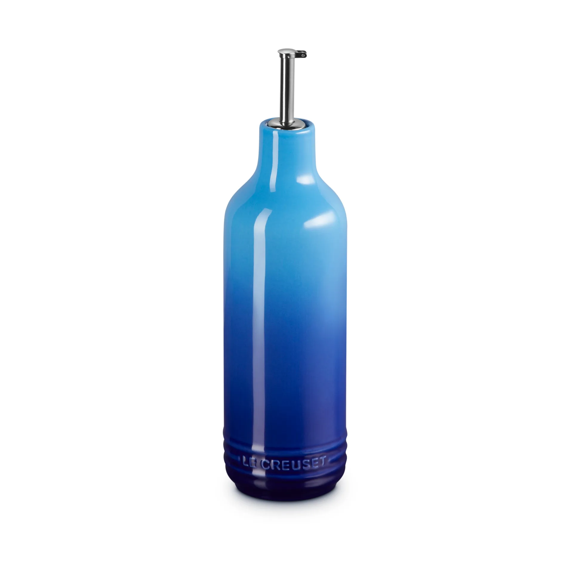 Signature stengods oljeflaska 0,6 L, Azure Le Creuset