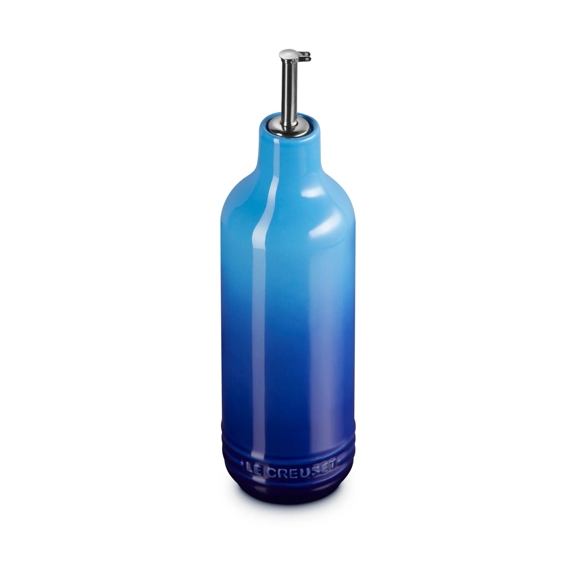 Signature stengods oljeflaska 0,6 L, Azure Le Creuset